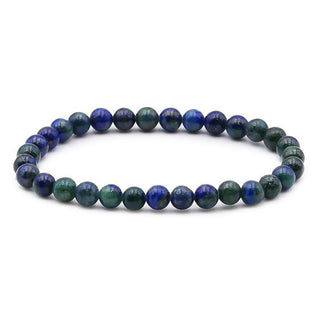 Bracelet Boule 06mm Azurite Malachite Stabilisée