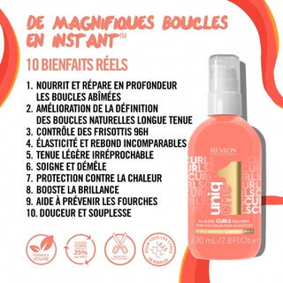 Soin vegan 10 en 1 DÉFINITION pour cheveux bouclés Uniq one